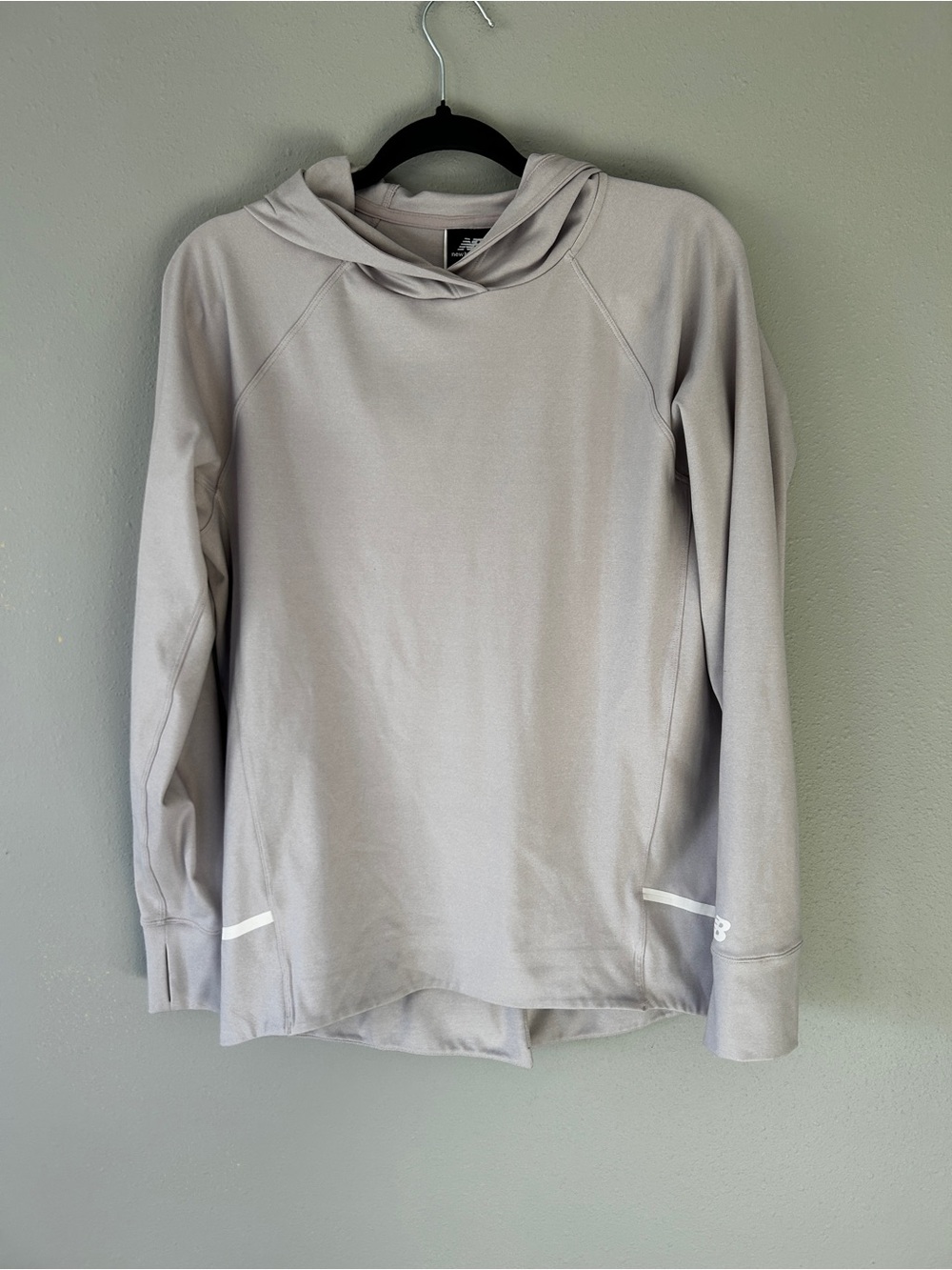 New Balance Light Purple Gray Crewneck Hooded Sweater